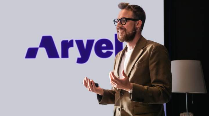 A picture of Mattia Salvi, CEO and Co-Founder of Aryel