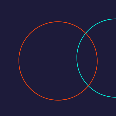Circles in navy