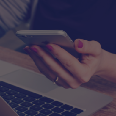 A person holding a phone