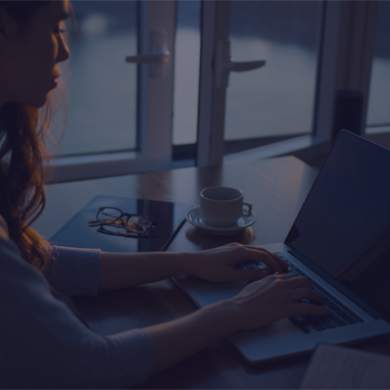 a person at a computer
