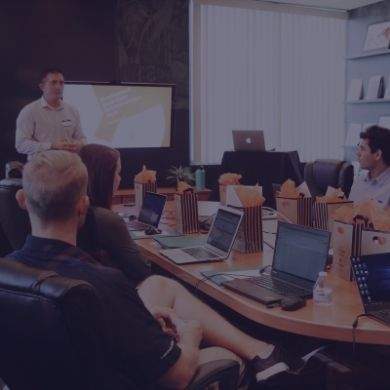 Presentation in meeting room