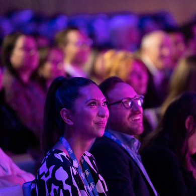Audience members at IAB Engage