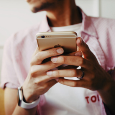 Man with a phone