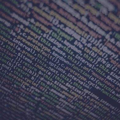 Rows of code data