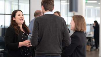 people chatting