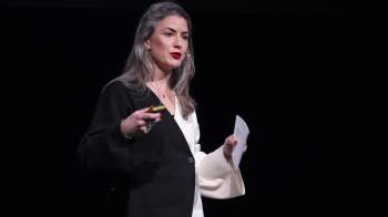 Woman presenting 