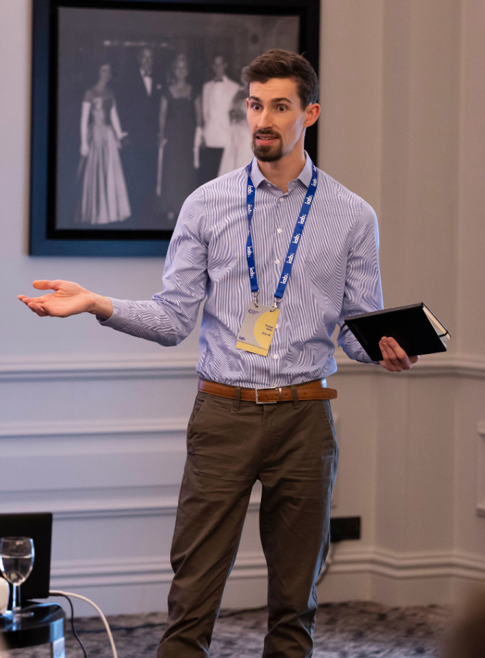 Tristan presenting 