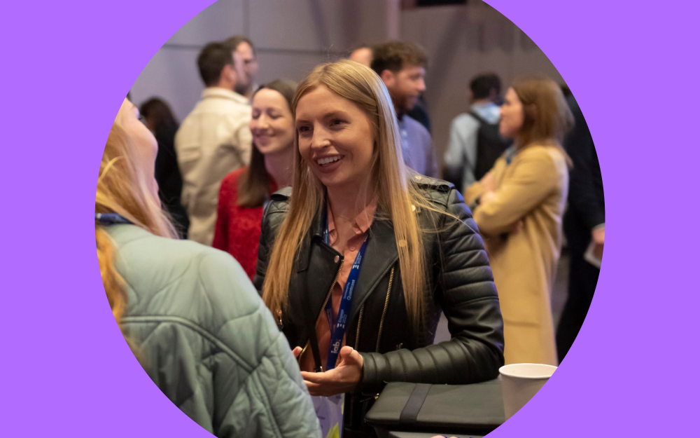 IAB UK member at an event
